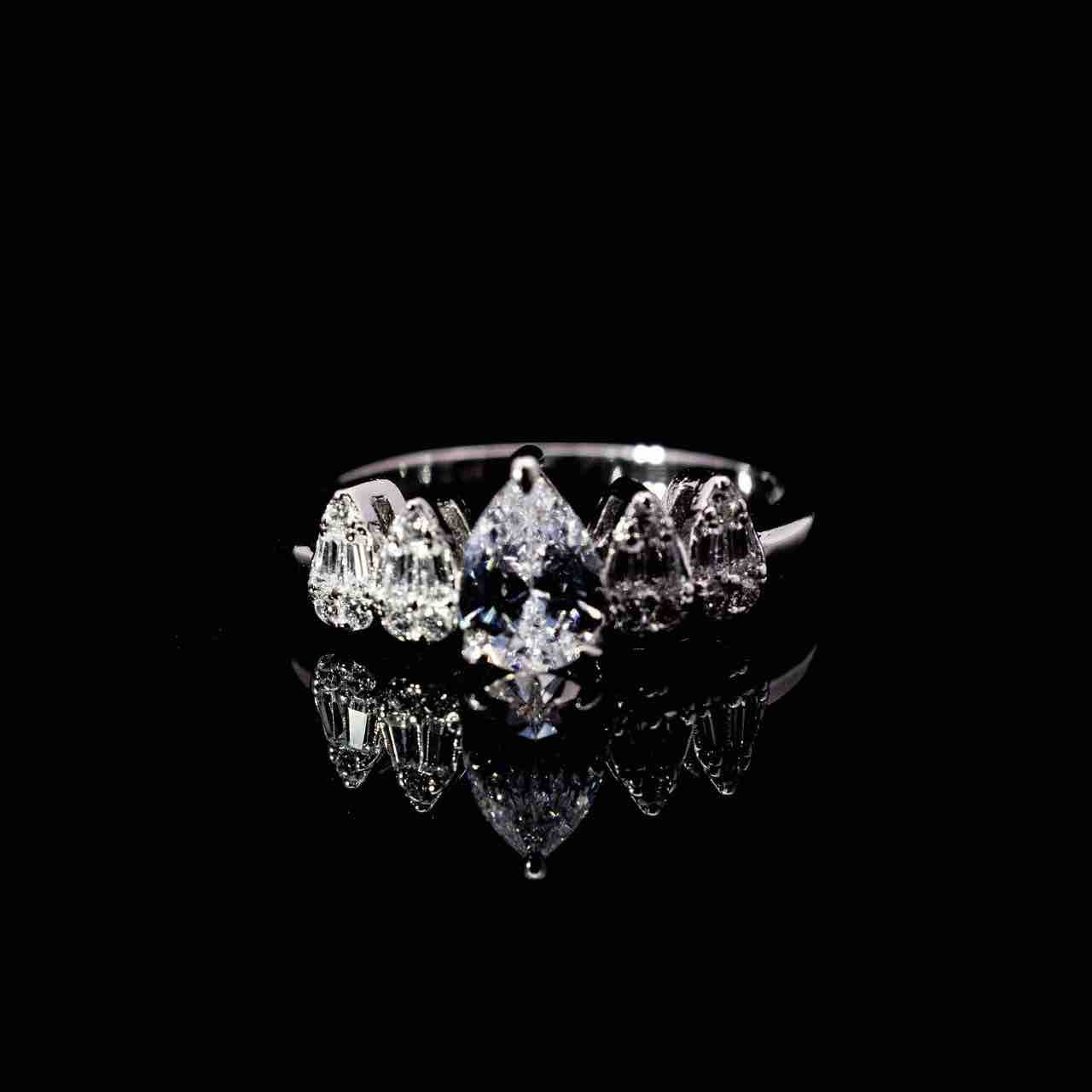 Omnia Khuloud White Bridal Full Set in 925 Silver High Quality Simulated Diamonds