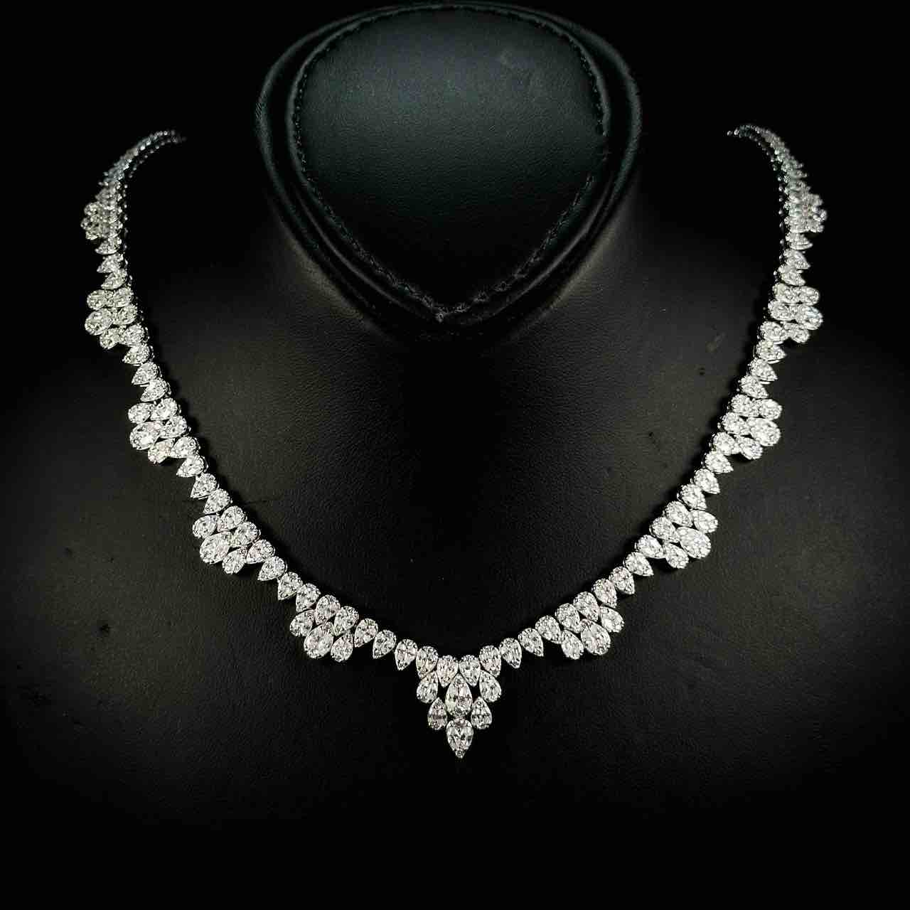 Omnia Lubaba White Bridal Full Set in 925 Silver High Quality Simulated Diamonds