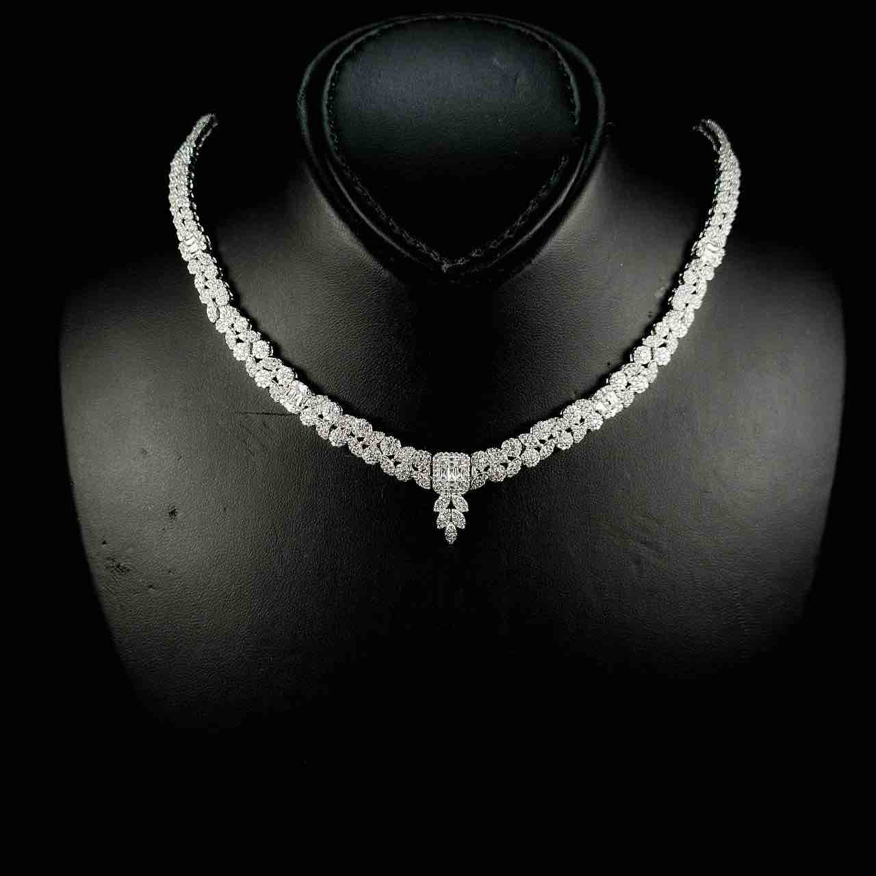 Omnia Mariyah White Bridal Full Set in 925 Silver High Quality Simulated