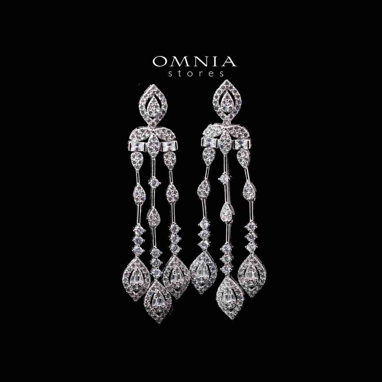 Omnia Nuzha White Bridal Full Set in 925 Silver High Quality Simulated Diamonds