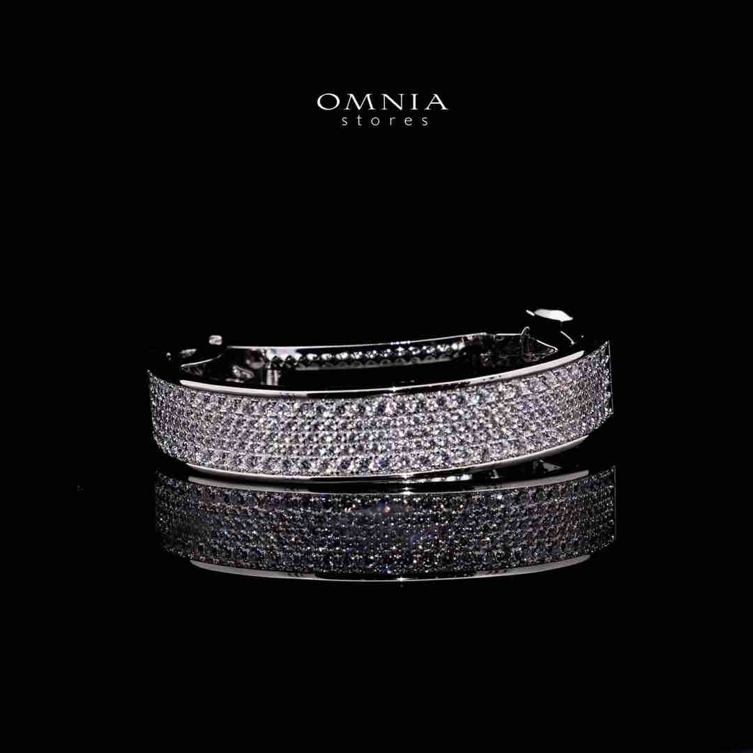 Omnia Anaan White Hair Clip In 925 Silver High Quality Lab Crafted Stones - OMNIASTORES UAE