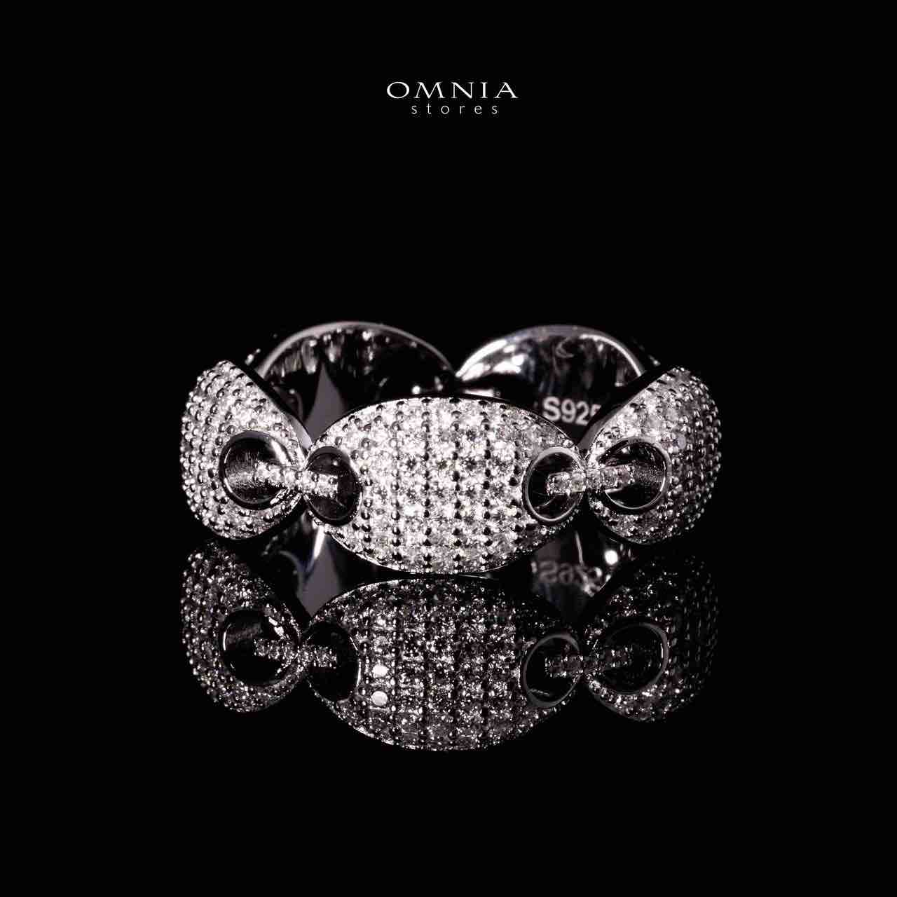 Omnia Naiya Silver Ring in 925 Silver With High Quality GRA Certified White Moissanite Stones