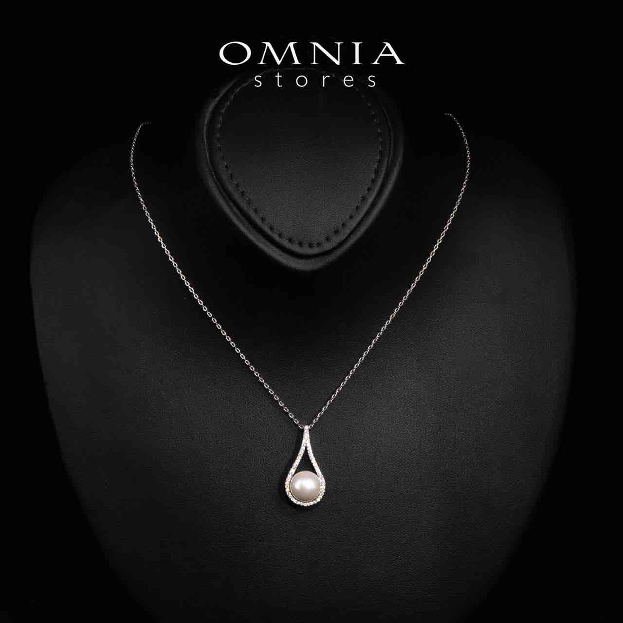 Omnia Sonia White Pearl Full Set in High Quality Rhodium Plated Zircon Stones - OMNIASTORES UAE
