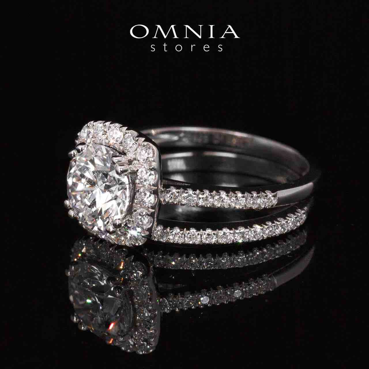 Neila Lab Grown Stones With IGI Certifited Princess Cut D VVS 2 White Ring in 925 Silver High Quality 1.5ct - OMNIASTORES UAE