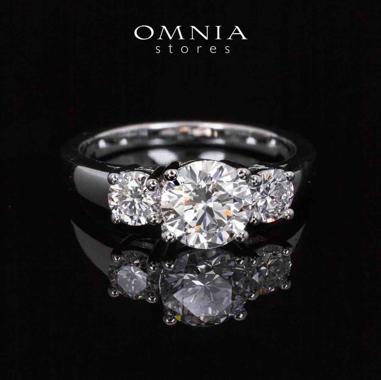 Halima Lab Grown With IGI Certifited D VS1 Round Brilliant White Ring in 925 Silver 1.50ct - OMNIASTORES UAE