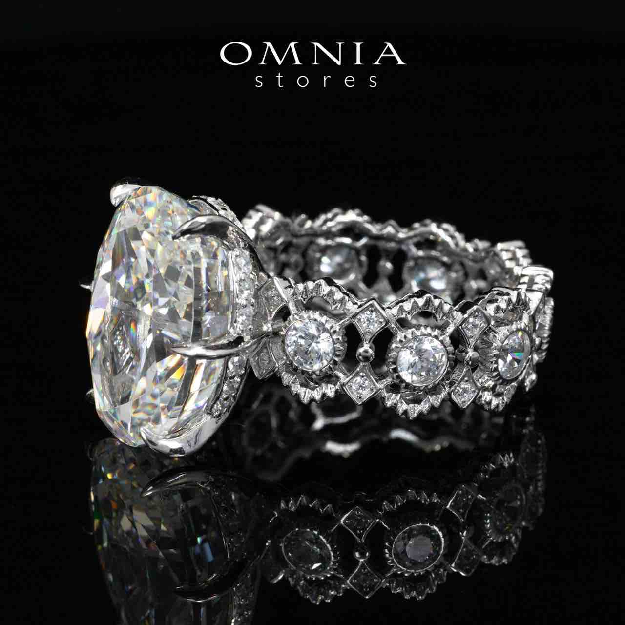 Omnia Tamia White High Quality Certified Lab Crafted Ring In 925 Silver - OMNIASTORES UAE