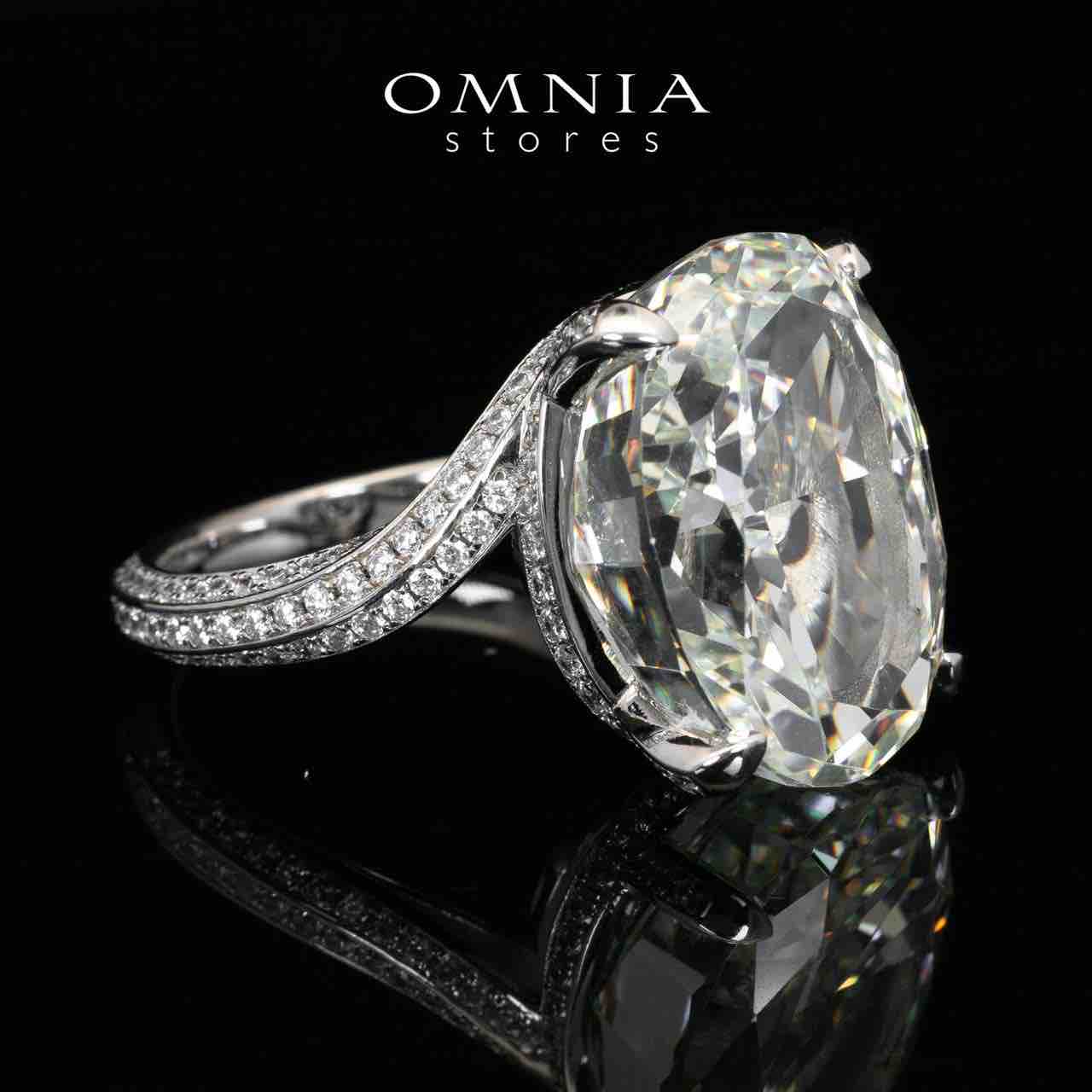 Omnia Noella White High Quality Certified Lab Crafted Ring In 925 Silver D44.2ct - OMNIASTORES UAE