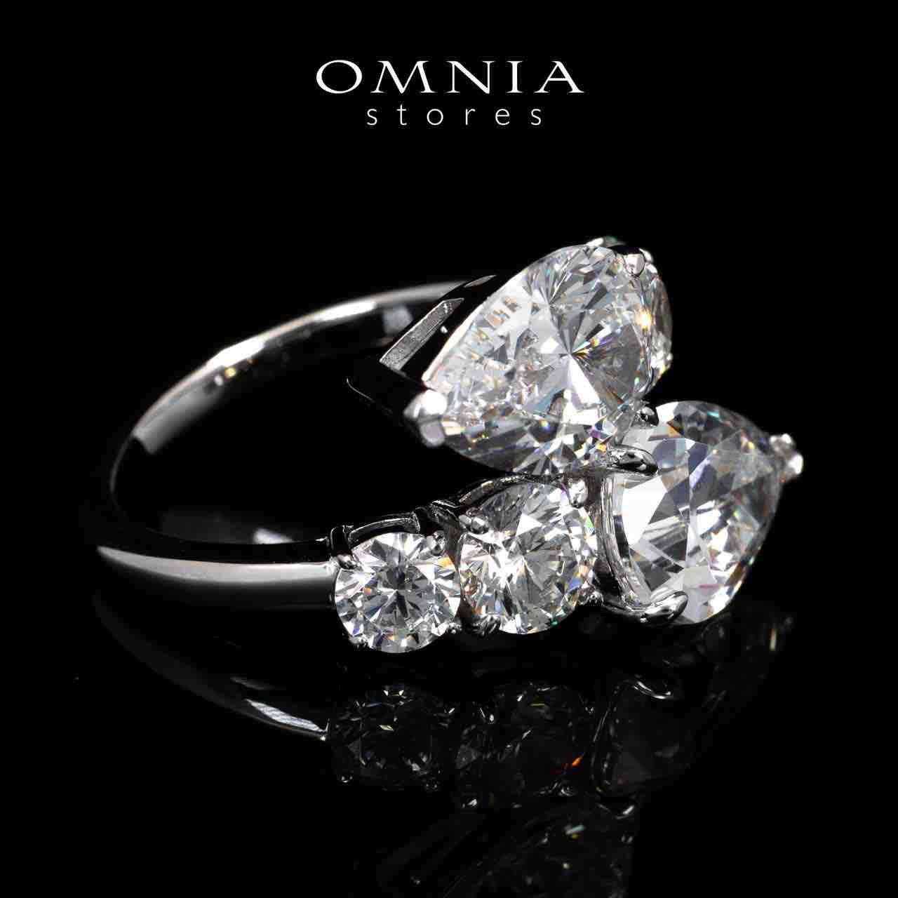 Omnia Alyna White High Quality Certified Lab Crafted Ring In 925 Silver 3.3ct - OMNIASTORES UAE
