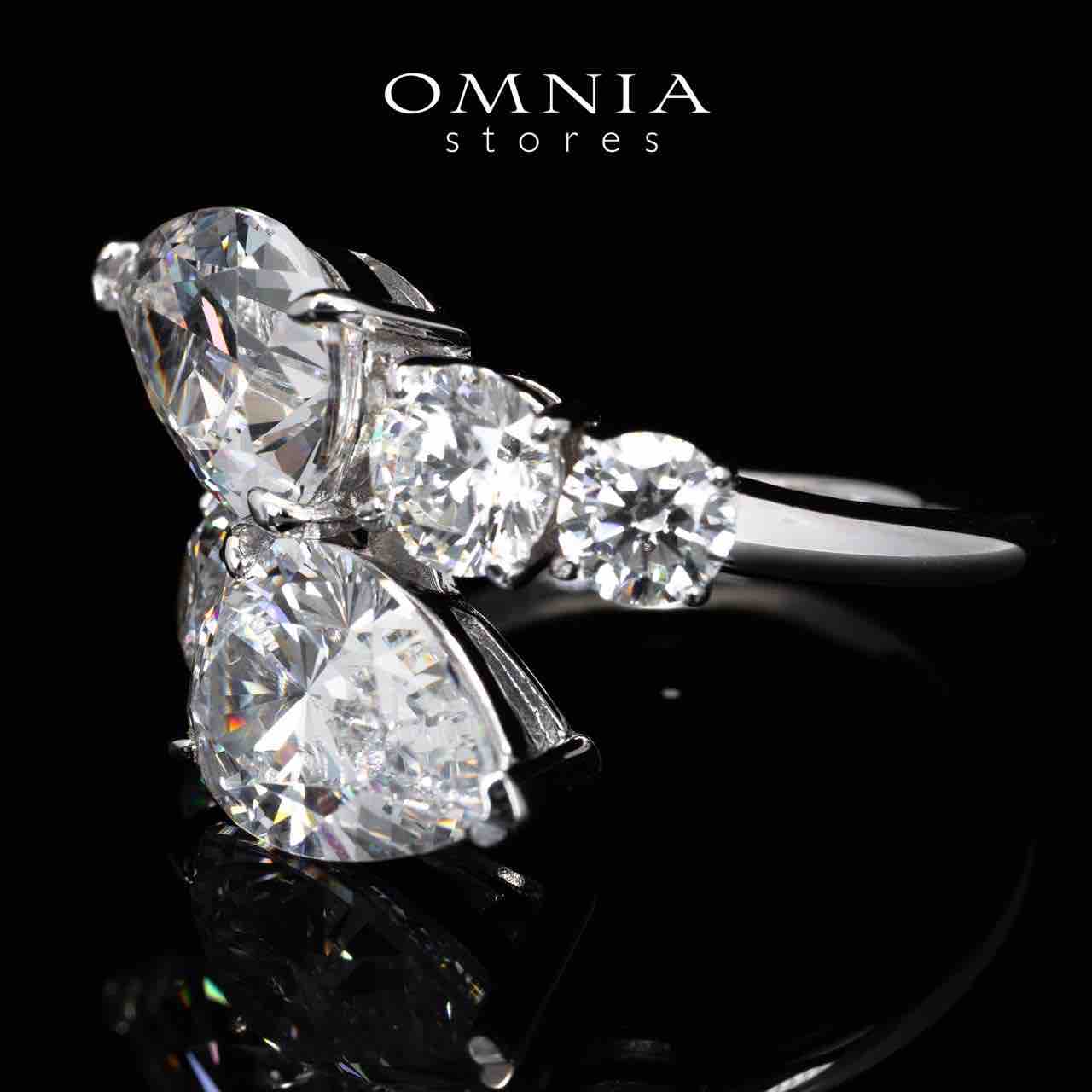 Omnia Alyna White High Quality Certified Lab Crafted Ring In 925 Silver 3.3ct - OMNIASTORES UAE