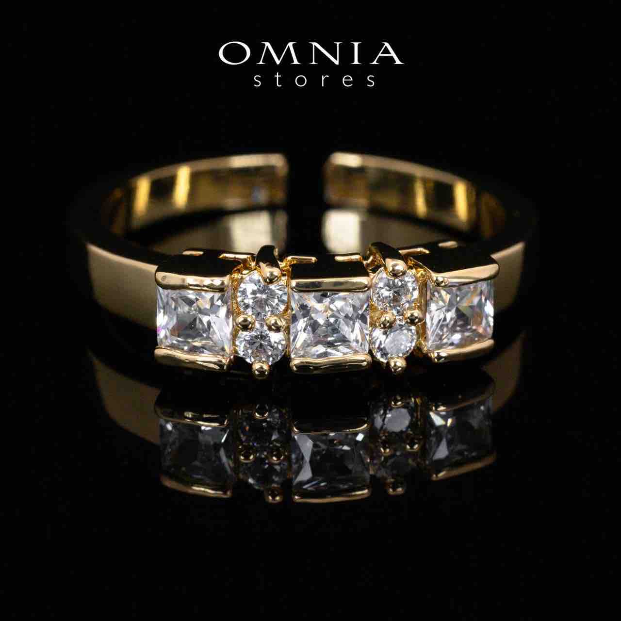 Omnia Rawda Gold Luxury Bridal Full Set With Quality Simulated Diamonds Rhodium Plated - OMNIASTORES UAE