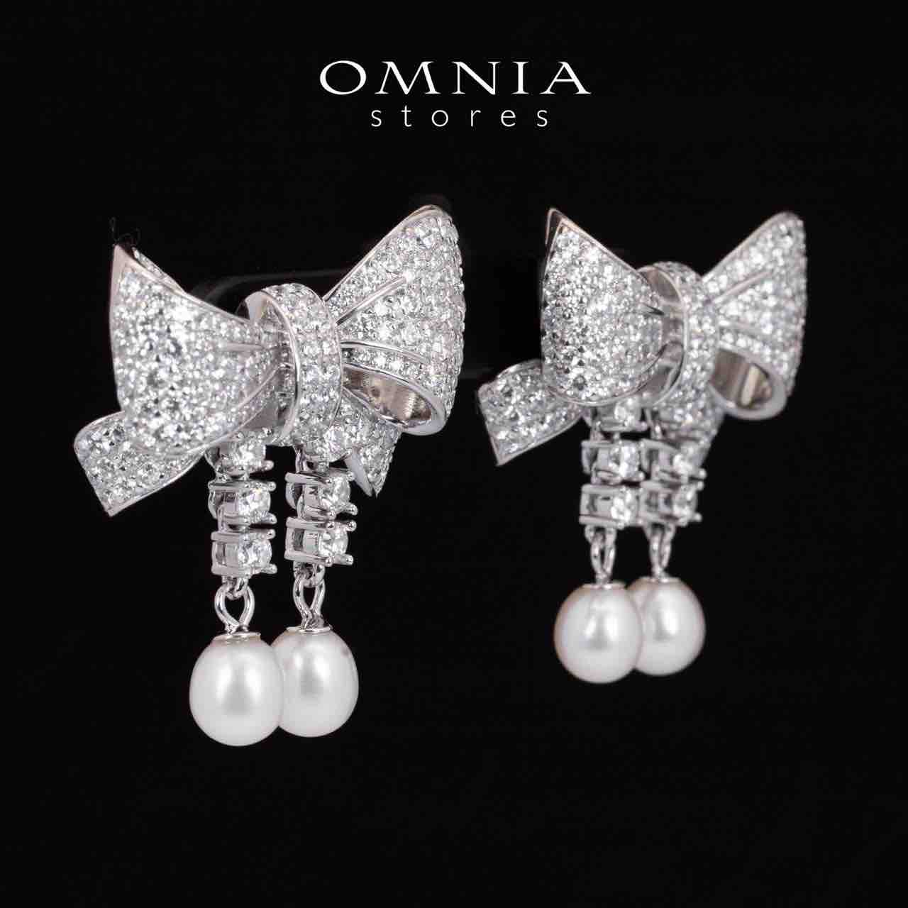 Omnia Jana Earrings 92.5 Silver High Quality Simulated diamonds - OMNIASTORES UAE