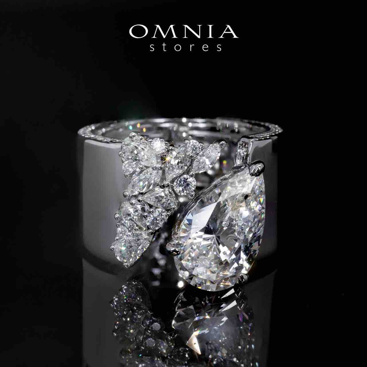 Emmie white Certified Lab Crafted Ring With High Quality 925 Silver - OMNIASTORES UAE