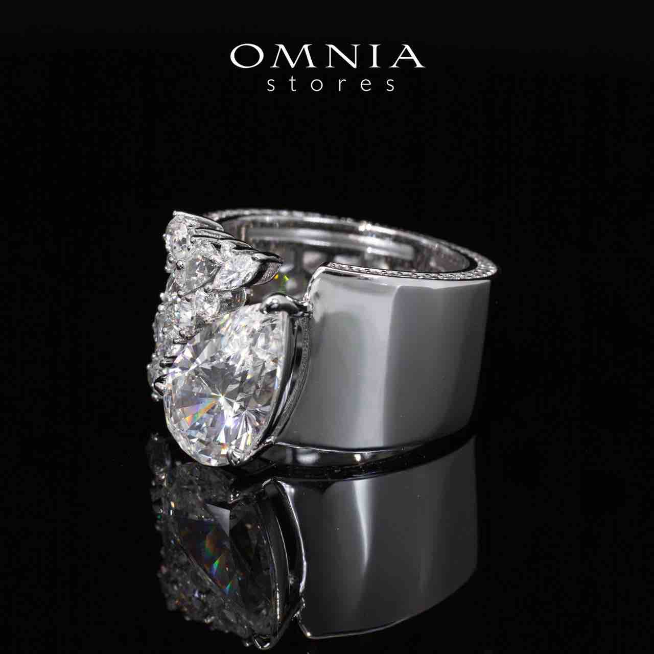 Emmie white Certified Lab Crafted Ring With High Quality 925 Silver - OMNIASTORES UAE