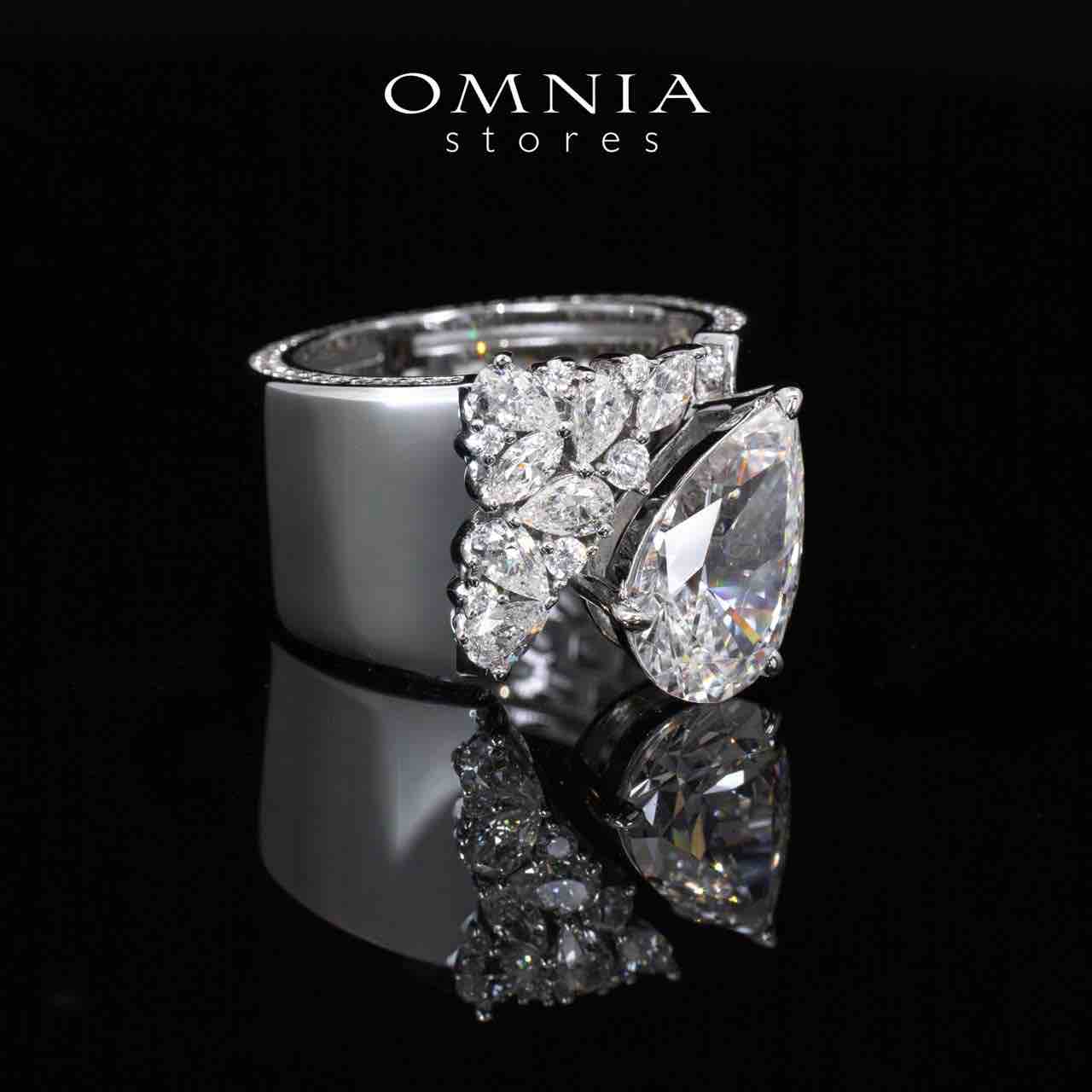Emmie white Certified Lab Crafted Ring With High Quality 925 Silver - OMNIASTORES UAE