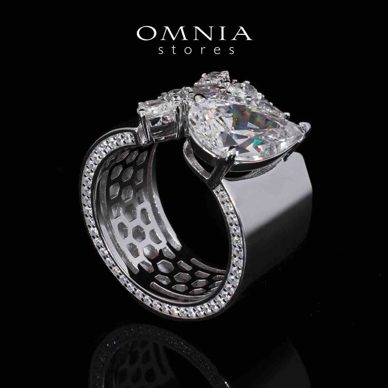 Emmie white Certified Lab Crafted Ring With High Quality 925 Silver - OMNIASTORES UAE