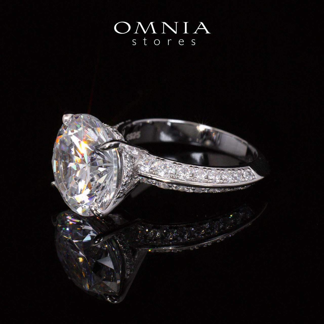 Kyra White Round Cut Certified Lab Crafted Ring With High Quality 925 Silver - OMNIASTORES UAE