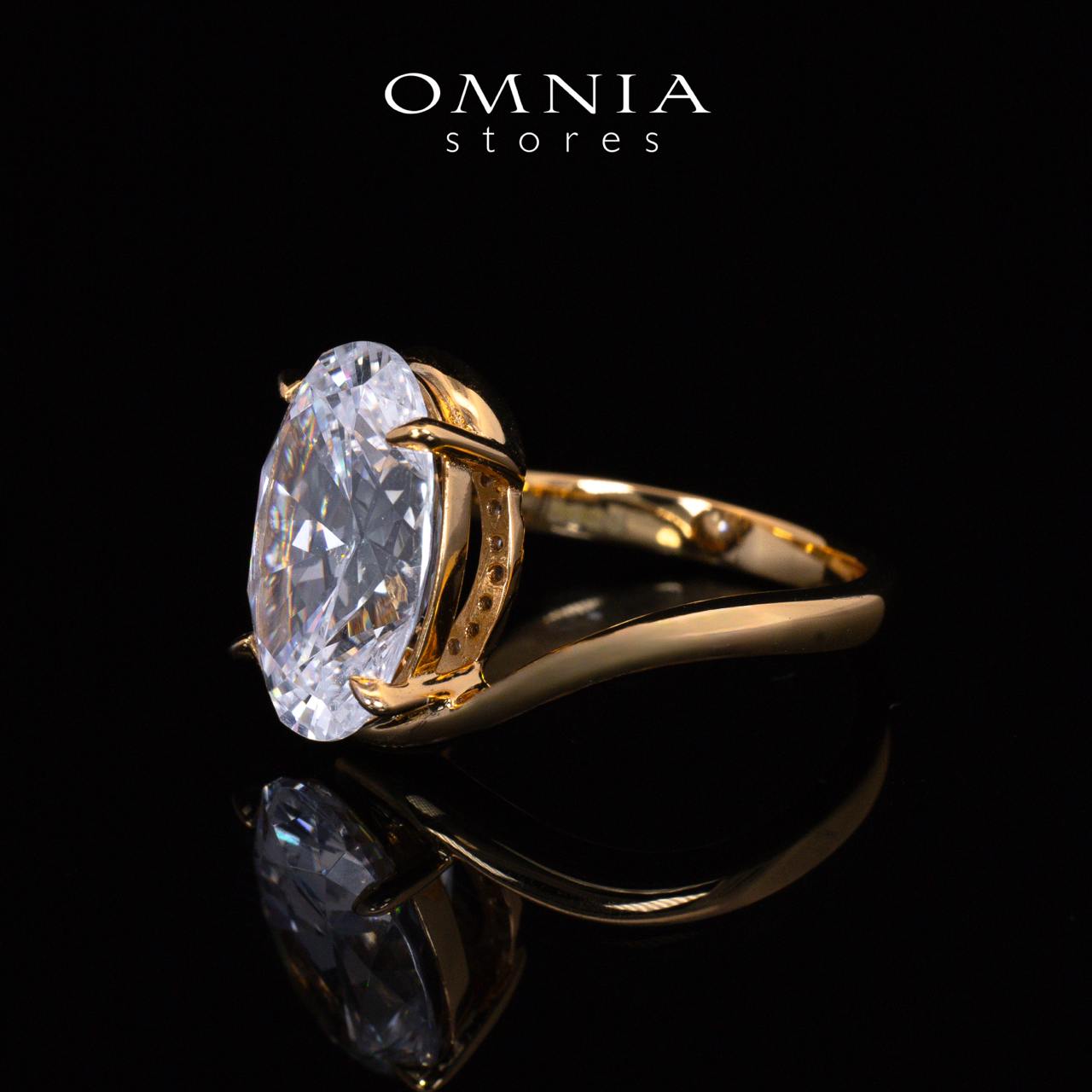 Heyley Gold Oval Cut Certified Lab Crafted Ring With High Quality 925 Silver - OMNIASTORES UAE