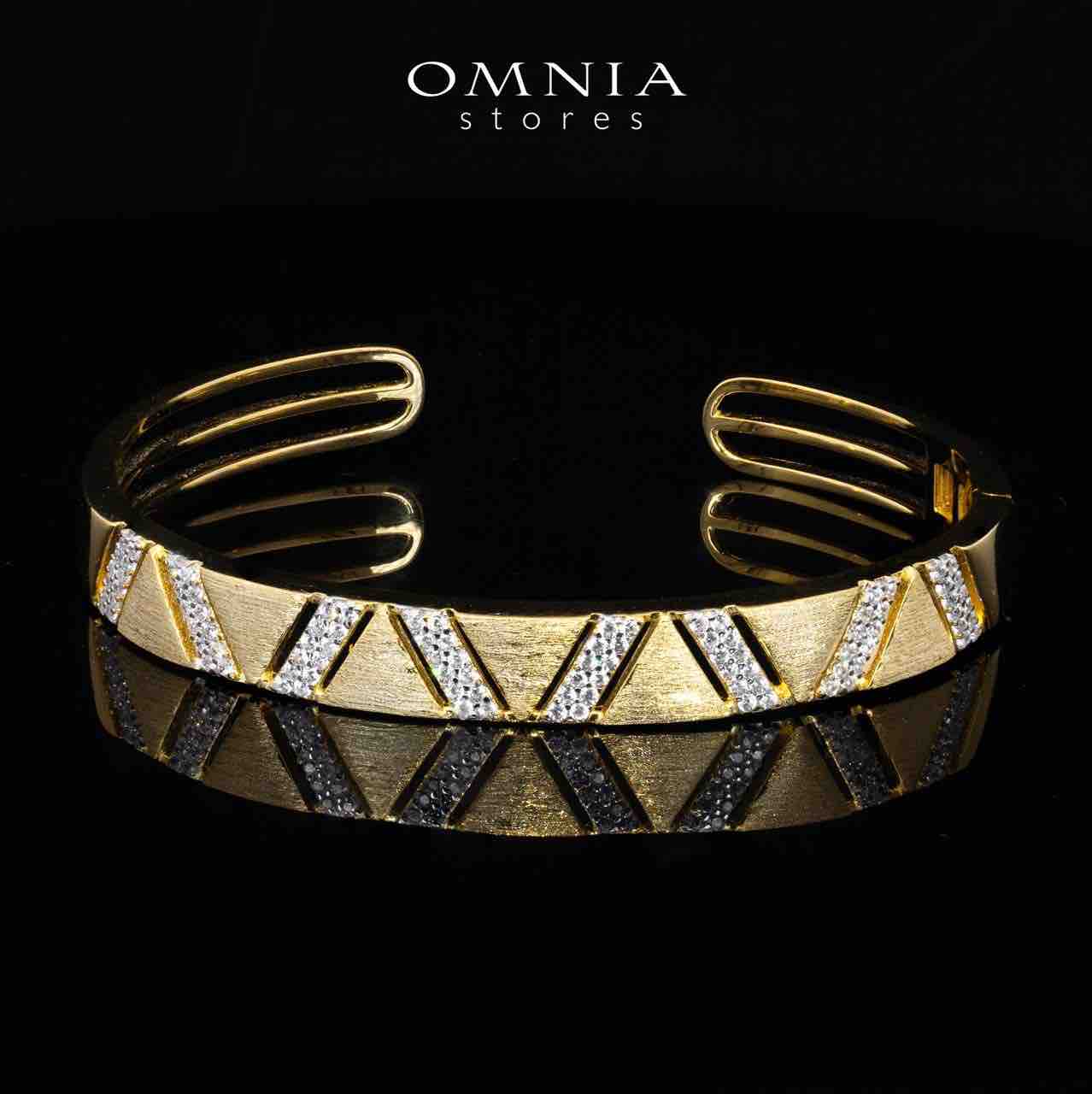 Brielle Gold Plated Luxury Bridal Full Set in 925 Silver High Quality Simulated Diamonds - OMNIASTORES UAE