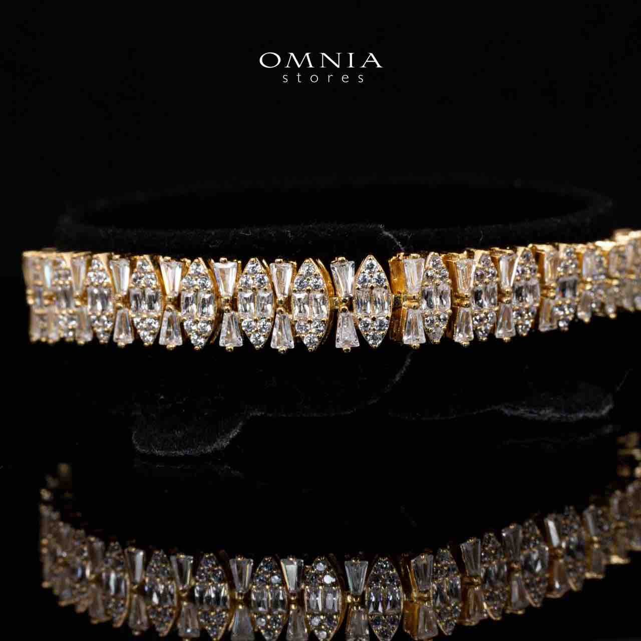 Manahil Gold Luxury Bridal Full Set in High Quality Zircon Stone Rhodium Plated - OMNIASTORES UAE