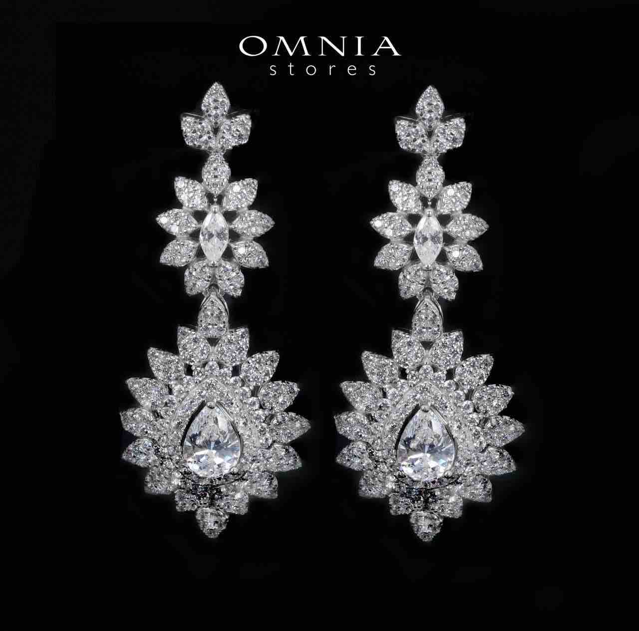 Osha White Bridal Full Set in 925 Silver High Quality Simulated Diamonds - OMNIASTORES UAE