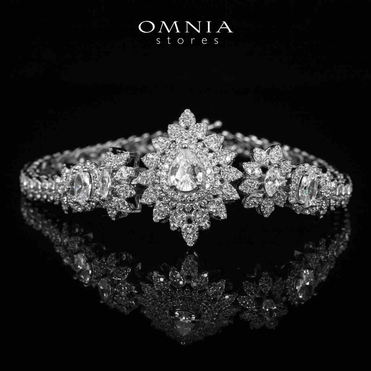 Osha White Bridal Full Set in 925 Silver High Quality Simulated Diamonds - OMNIASTORES UAE