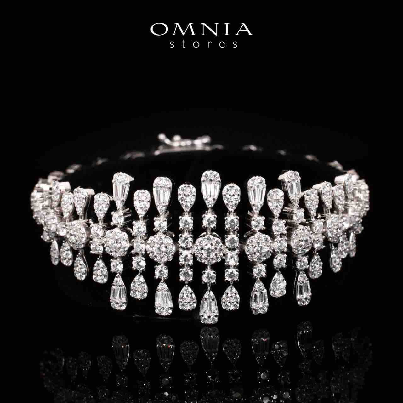 Kawthar White Bridal Full Set in 925 Silver High Quality Simulated Diamonds - OMNIASTORES UAE