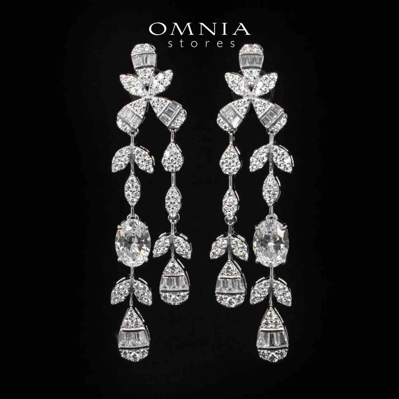 Elaine White Bridal Full Set in 925 Silver High Quality Simulated Diamonds