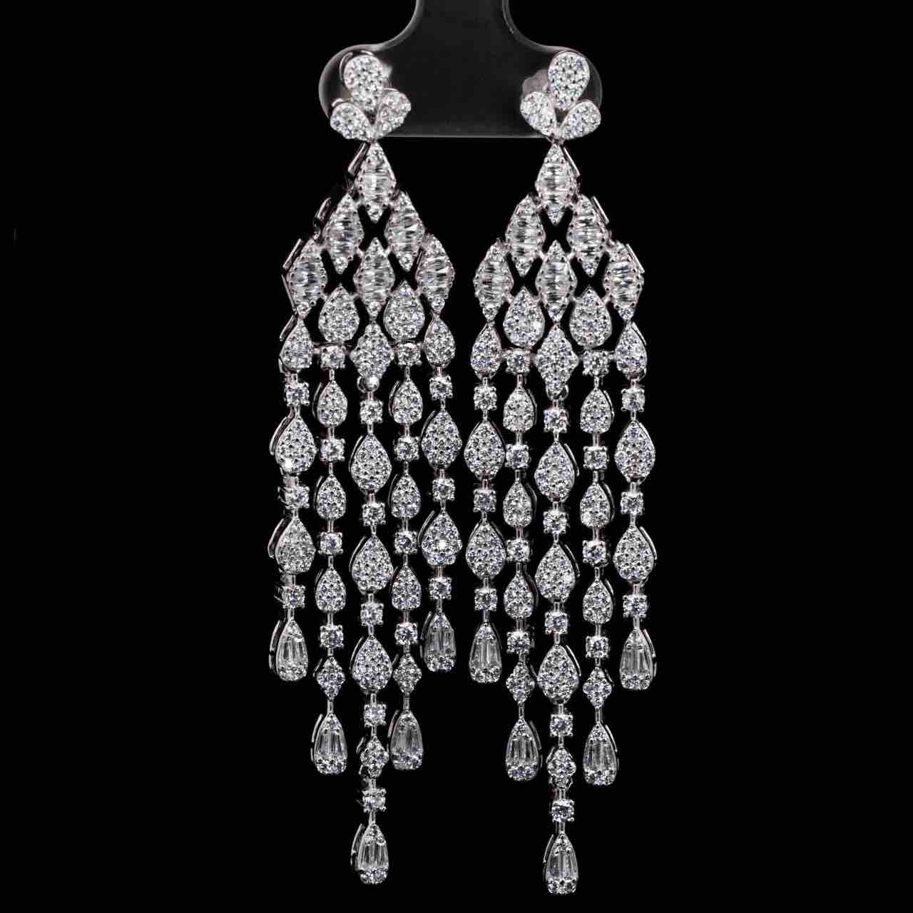 Laurel White Bridal Full Set in 925 Silver High Quality Simulated Diamonds