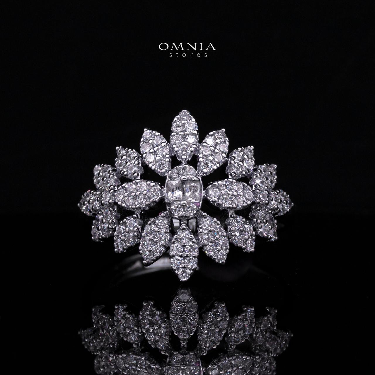 Emeny White Luxury Bridal Full Set in High Quality Rhodium Plated Zircon Stones