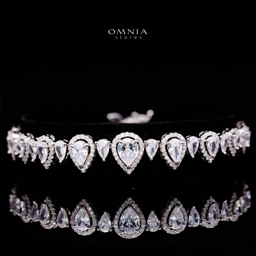 Sundus White Bridal Full Set – Premium Rhodium Plated with High-Quality Zircon Stones