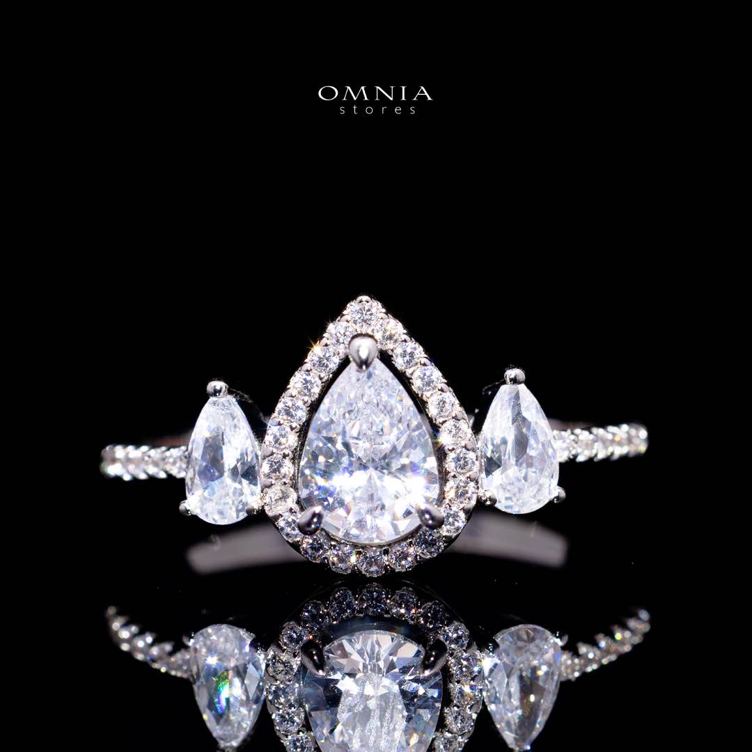 Sundus White Bridal Full Set – Premium Rhodium Plated with High-Quality Zircon Stones