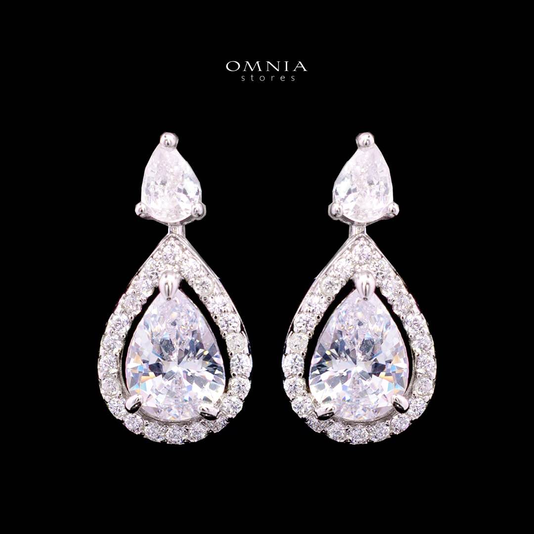 Sundus White Bridal Full Set – Premium Rhodium Plated with High-Quality Zircon Stones