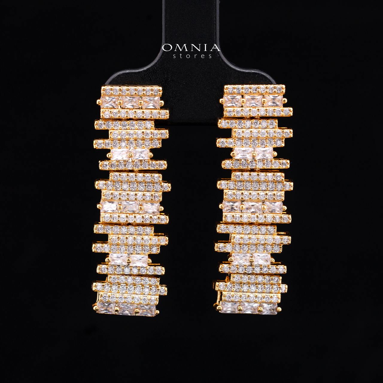Eshaal Gold Bridal Full Set in High Quality Premium Zircon Stone in Rhodium Plated