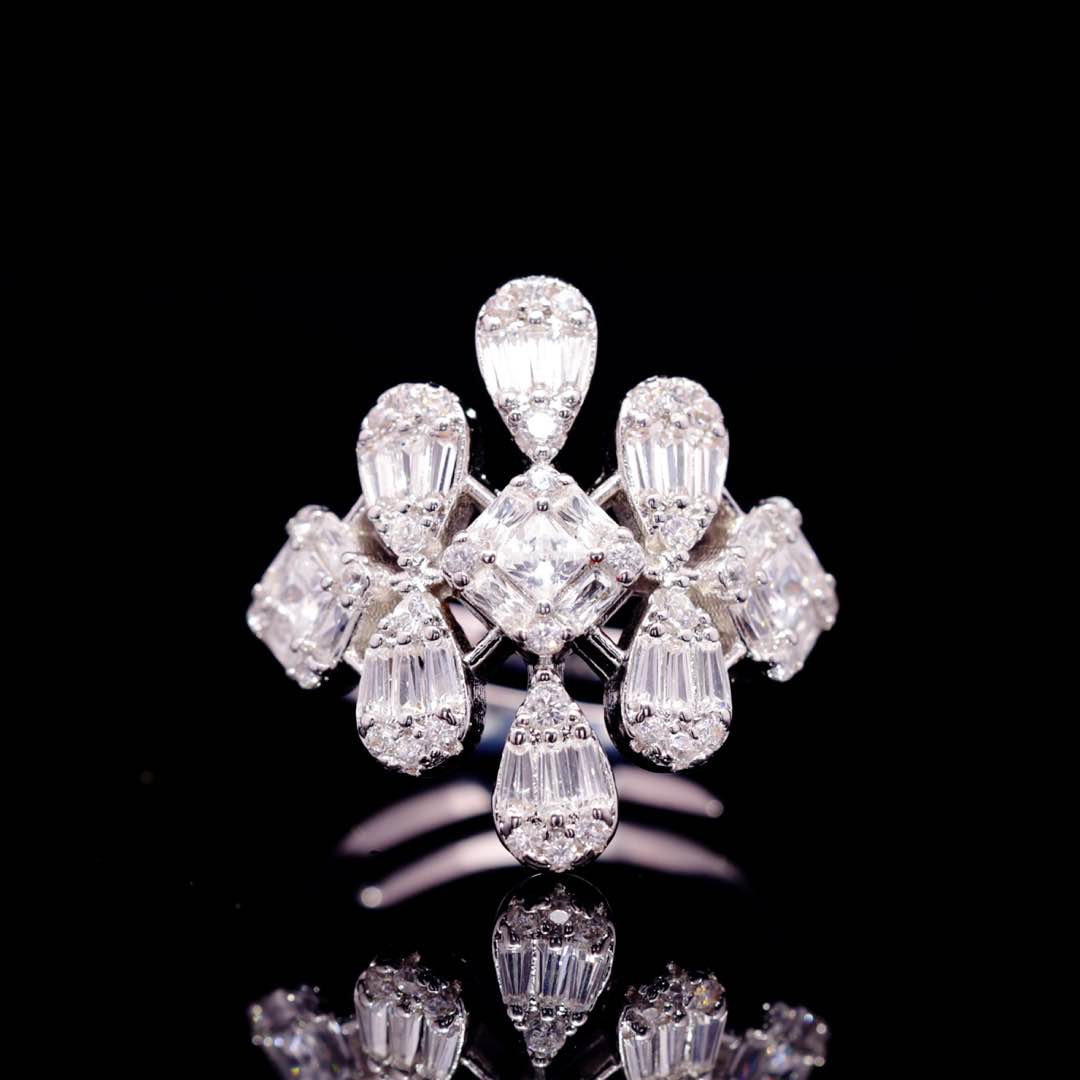 Omnia Kacey White Pearl Luxury Bridal Full Set in High Quality Zircon Stone Premium Rhodium Plated