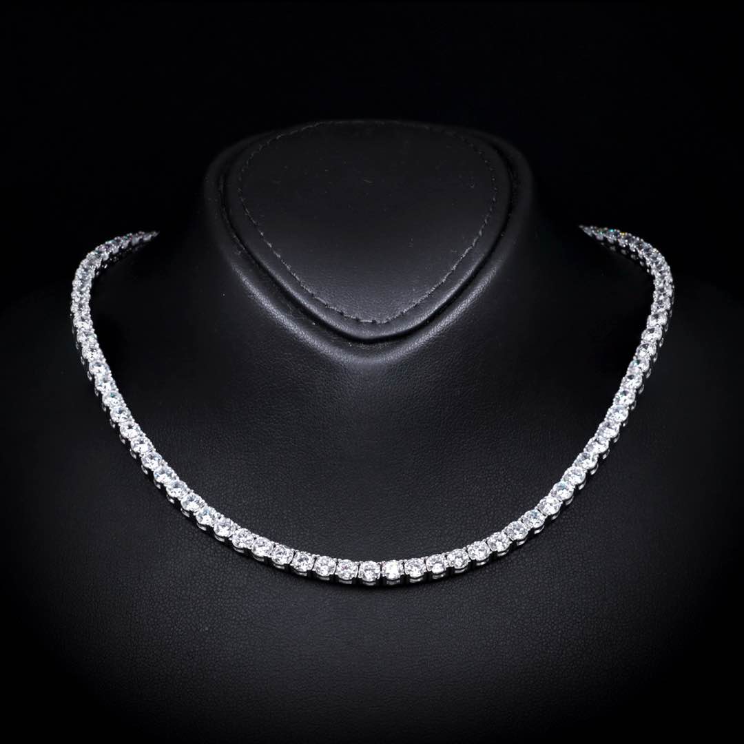 Omnia Ellen White Luxury Bridal Full Set in High Quality Zircon Stone Premium Rhodium Plated