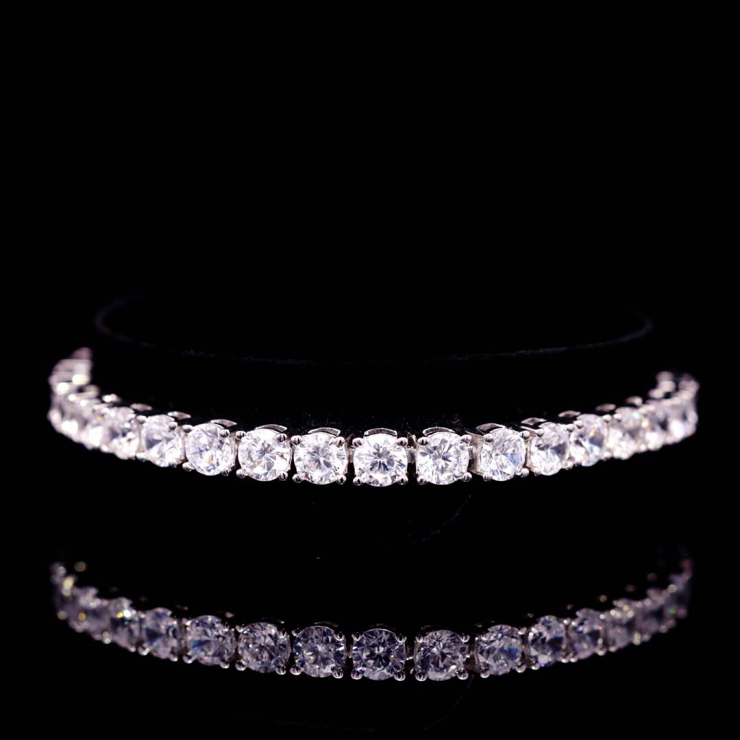 Omnia Ellen White Luxury Bridal Full Set in High Quality Zircon Stone Premium Rhodium Plated