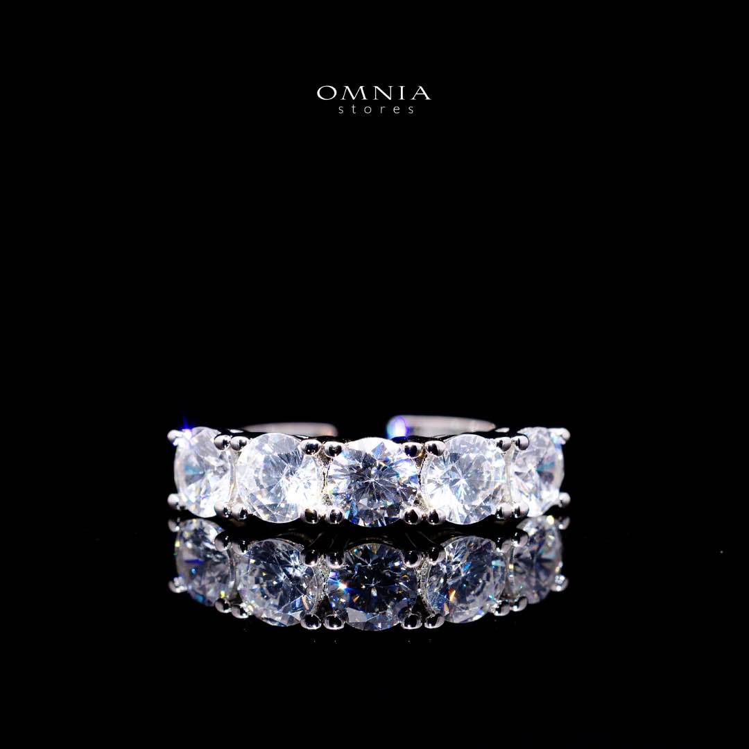 Omnia Rowan Bridal Full Set Accessories in High Quality Zircon Stone Premium Rhodium Plated