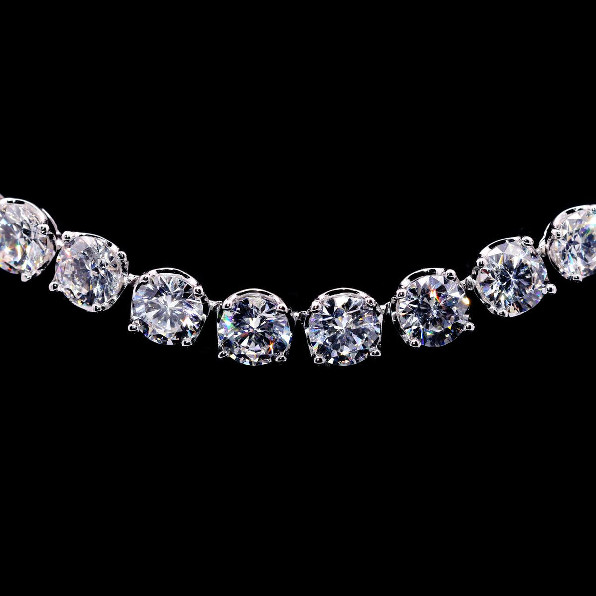 Azelina Necklace with Certificate | High-Quality Simulated Diamonds in 925 Sterling Silver...