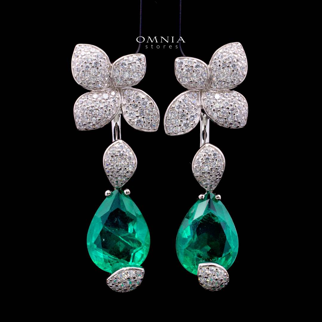 Omnia Elora Earring 925 Silver Accessories In High Quality Simulated Diamonds