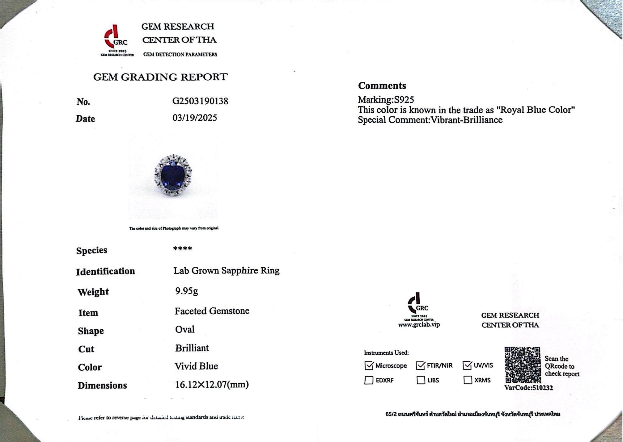 Omnia Hind Blue Ring 92.5 Silver Certified in High Quality Lab Grown Sapphire Stone - OMNIASTORES UAE