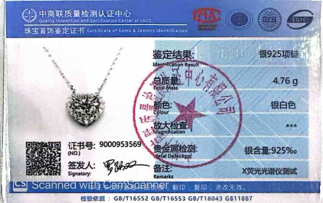 Omnia Mahreen White Heart Pendant Necklace In 925 Silver High Quality Certified Lab Crafted Stones - OMNIASTORES UAE