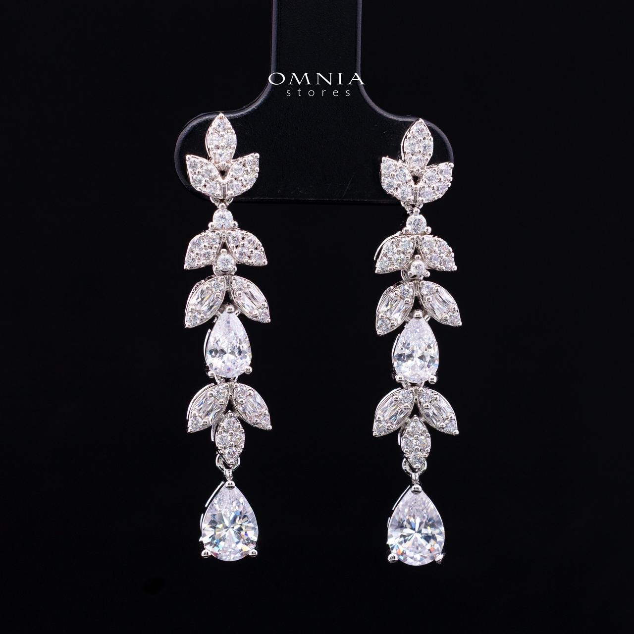 Aylara White Luxury Bridal Full Jewelry Set with High-Quality Premium Simulated Diamonds