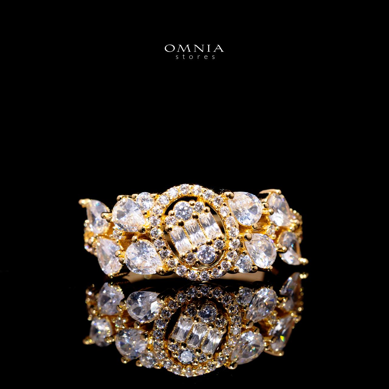 Rahima Gold Luxury Bridal Full Set with High-Quality Simulated Diamonds and Rhodium Plating