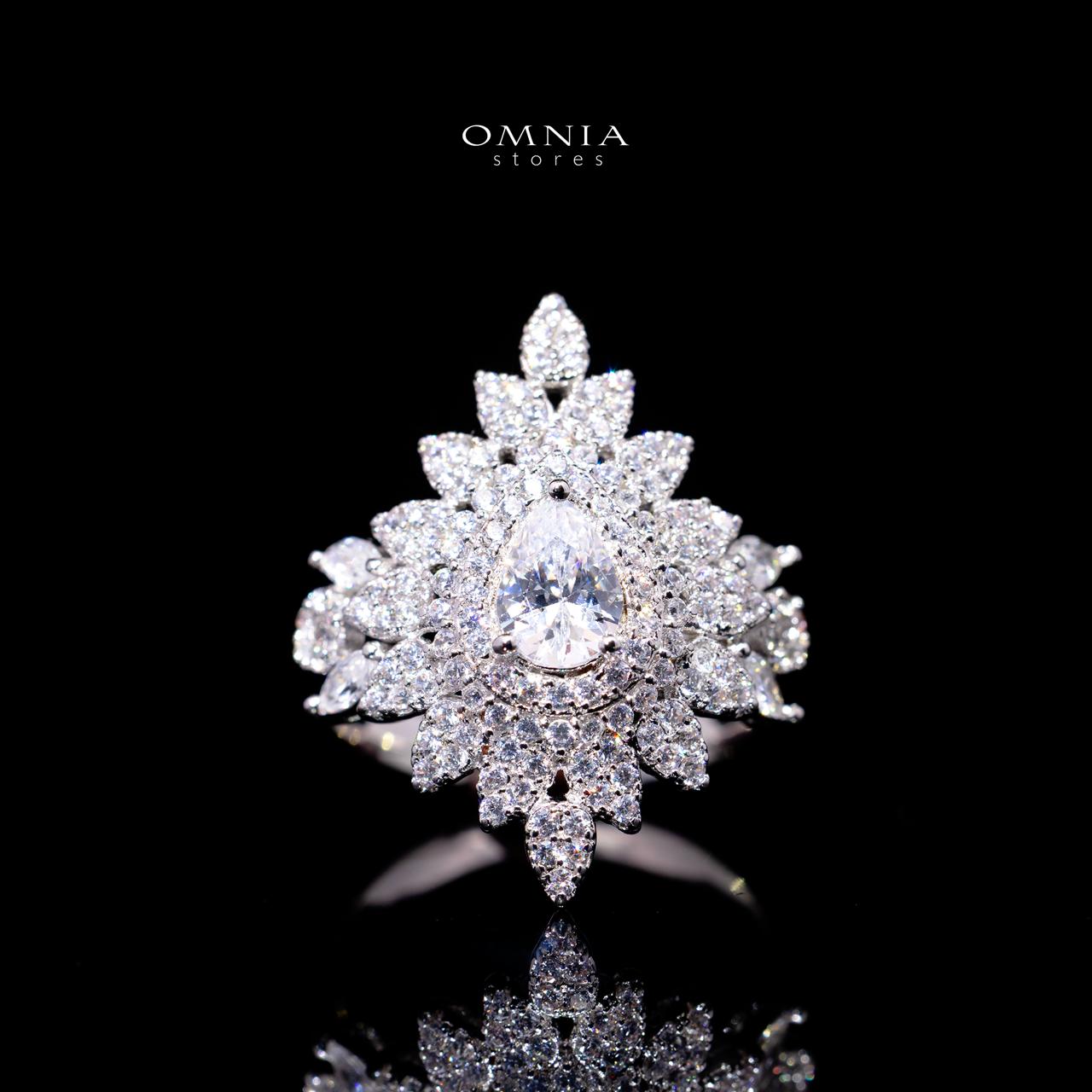Ayrine White Luxury Bridal Full Set with High-Quality Simulated Diamonds – Rhodium Plated