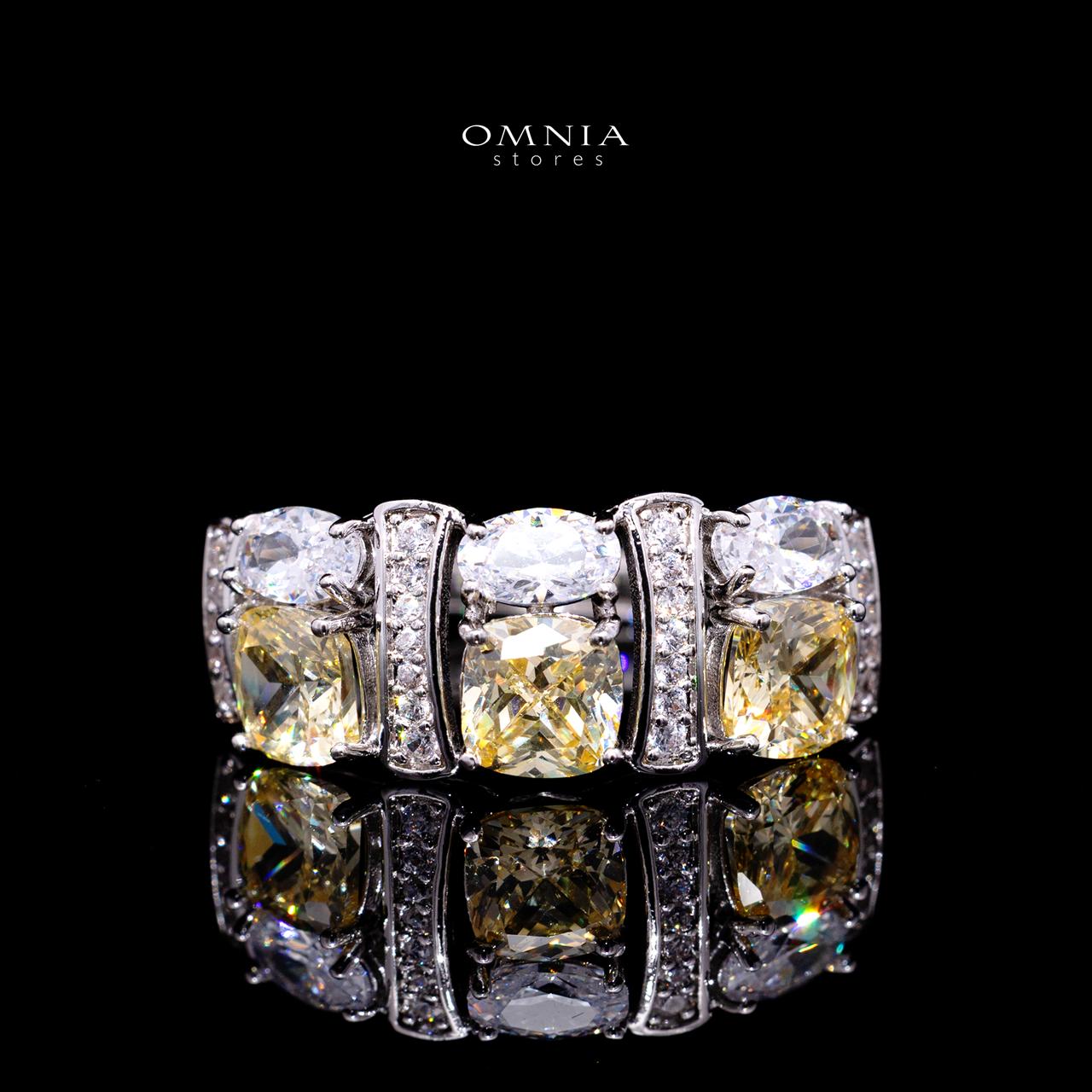 Marley Yellow Bridal Full Set with High-Quality Simulated Diamonds – Rhodium Plated