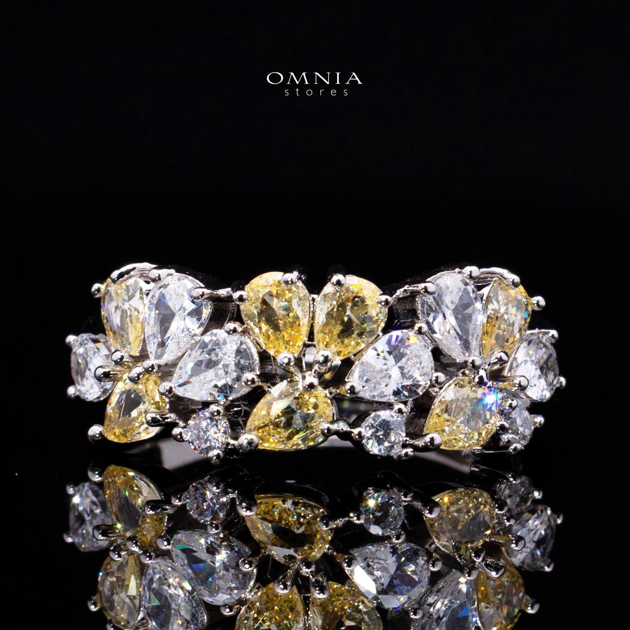 Safira Yellow Luxury Bridal Full Jewelry Set with High-Quality Premium Simulated Diamonds