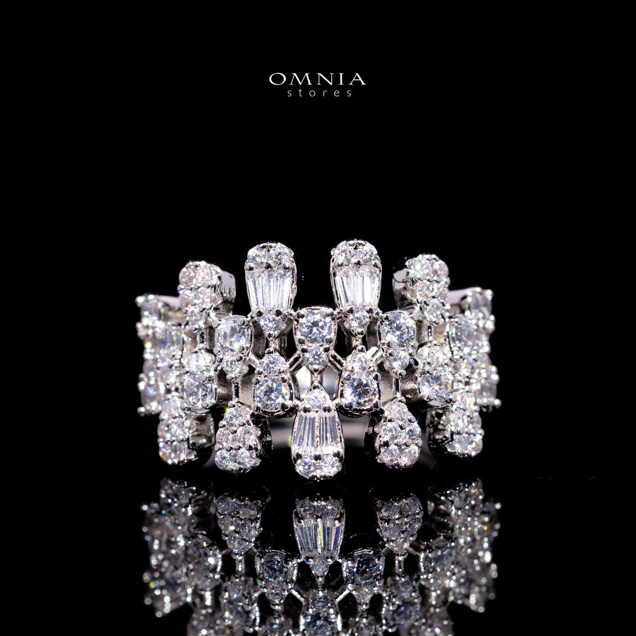 Charmaine Luxury Bridal Full Set with High-Quality Simulated Diamonds – Rhodium Plated