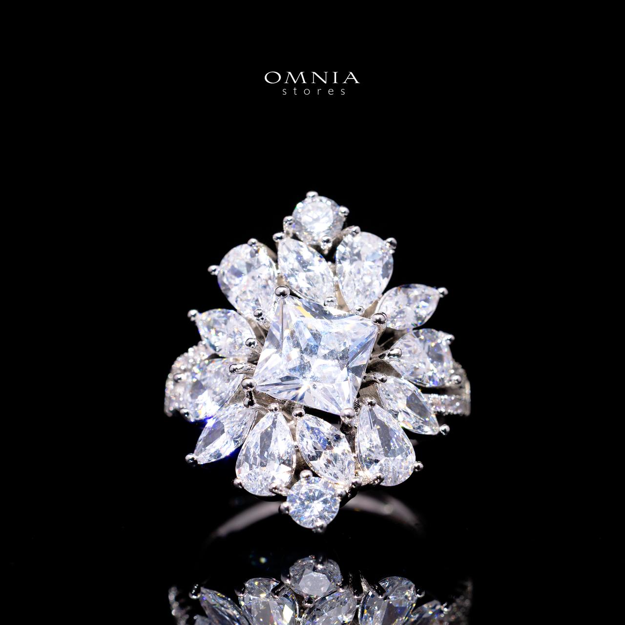 Christine White Luxury Bridal Full Set with High-Quality Simulated Diamonds – Rhodium Plated