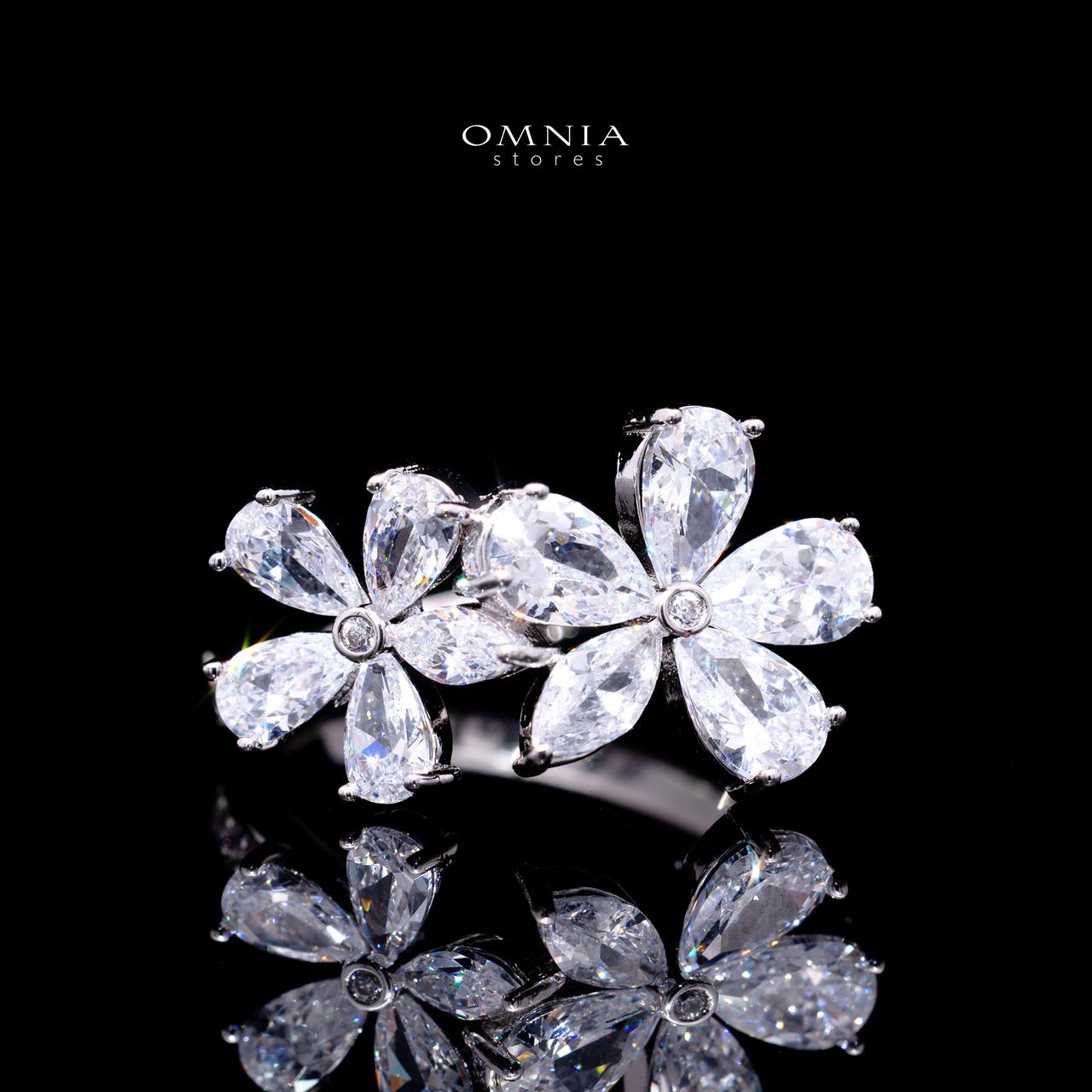 Emmeline White Luxury Bridal Full Set with High-Quality Simulated Diamonds – Rhodium Plated