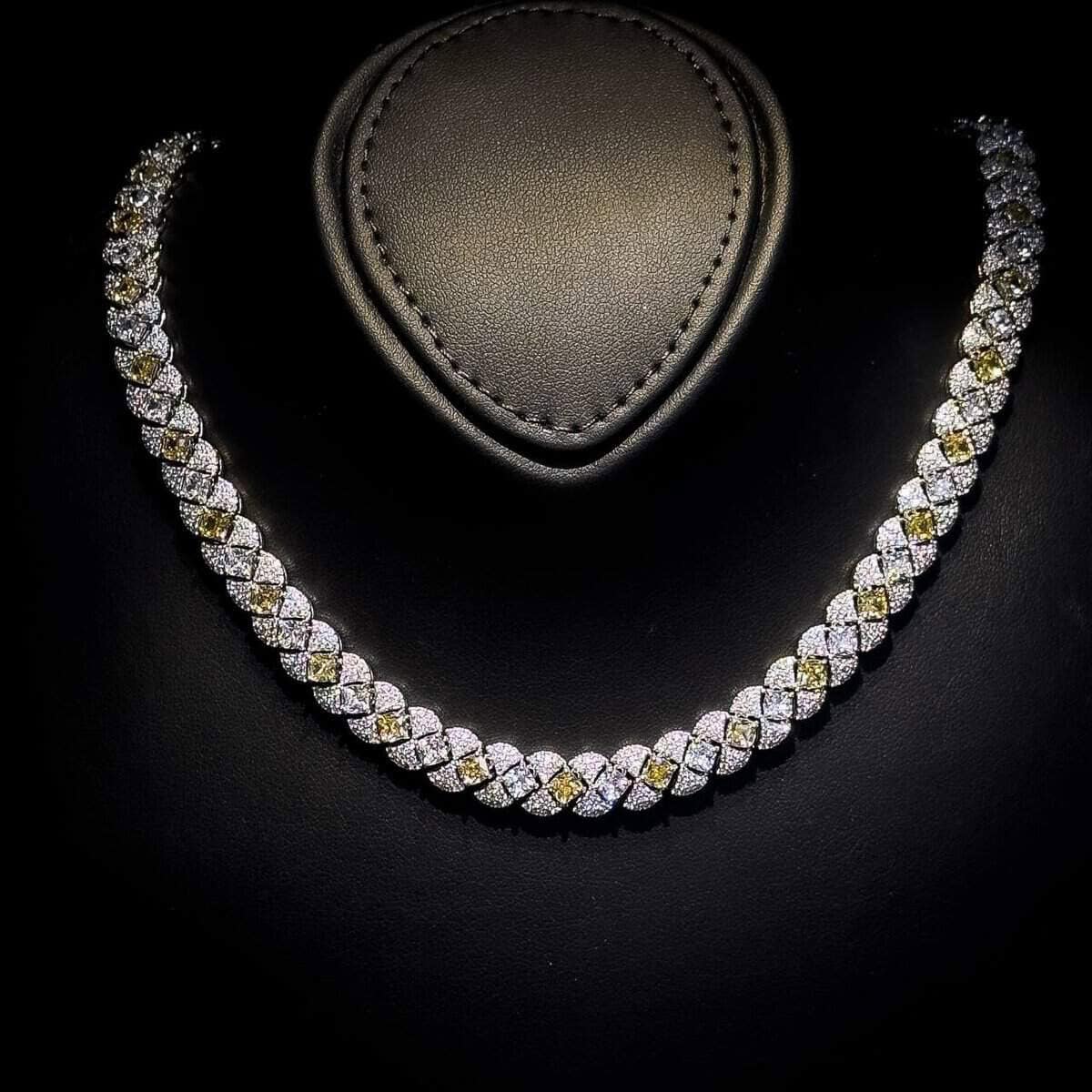 Omnia Layan Yellow Bridal Full Set in High-Quality Zircon Stone Rhodium Plated - OMNIASTORES UAE